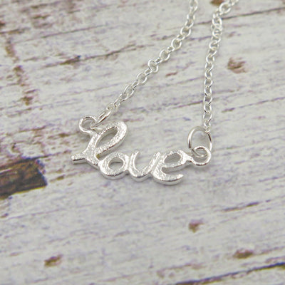 Sterling Silver LOVE Necklace