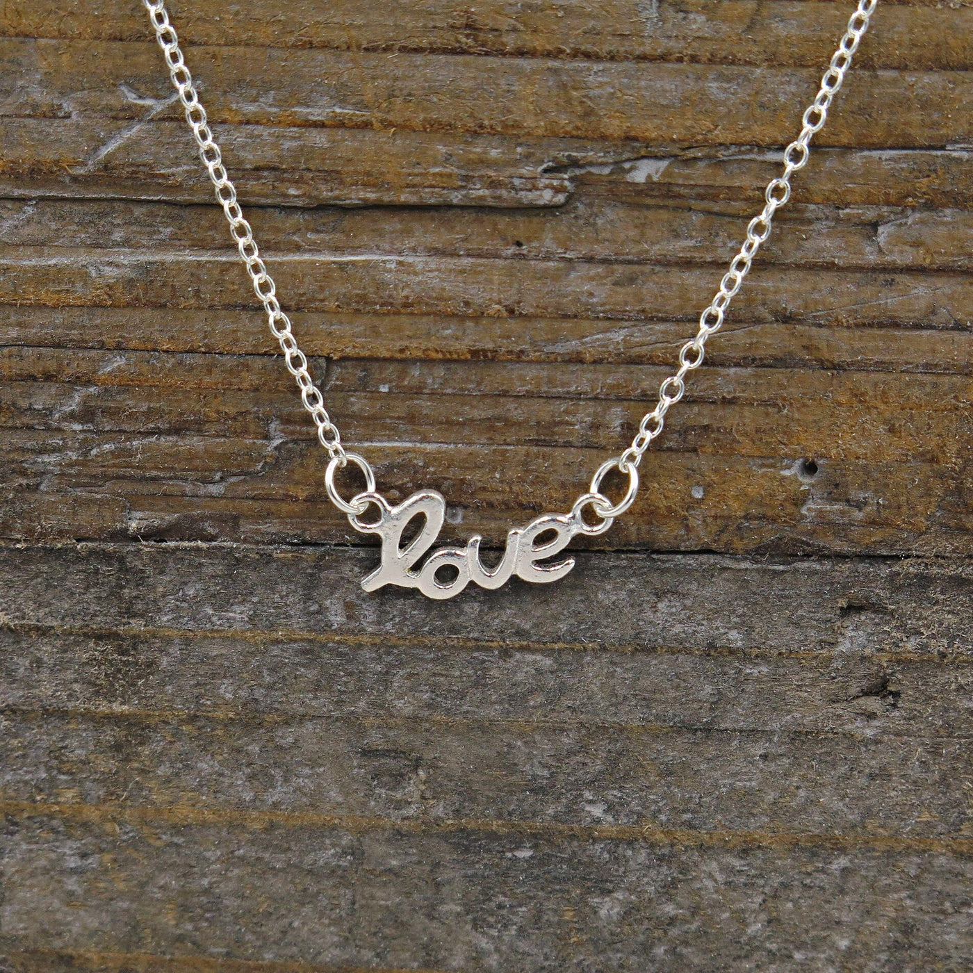 Sterling Silver LOVE Necklace