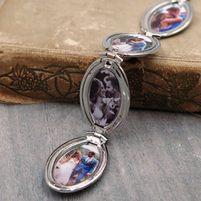 Silver Four Photo Family Locket