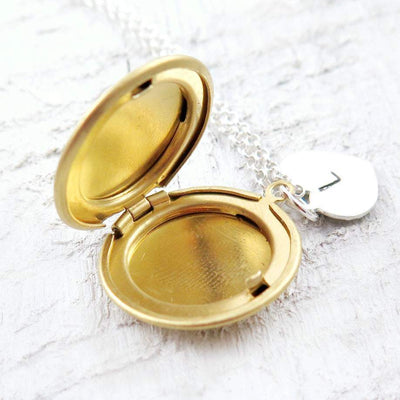 Personalized Gold Locket Necklace