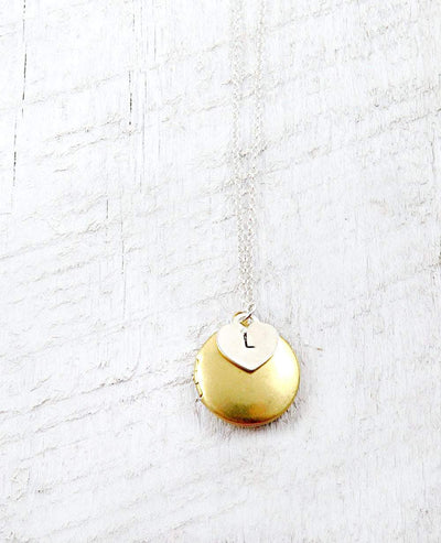 Personalized Gold Locket Necklace