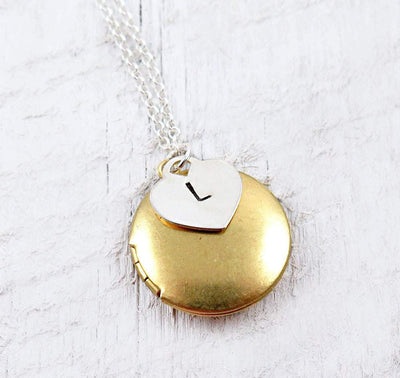 Personalized Gold Locket Necklace