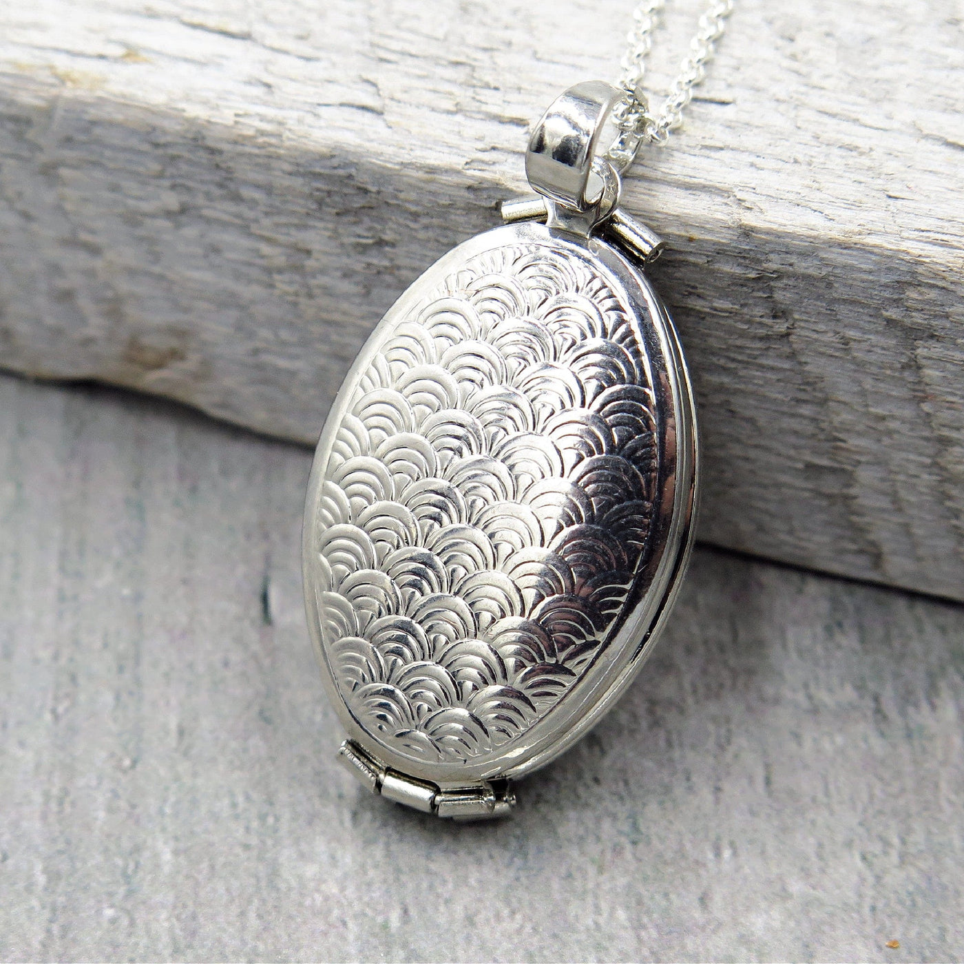 Silver Four Photo Family Locket