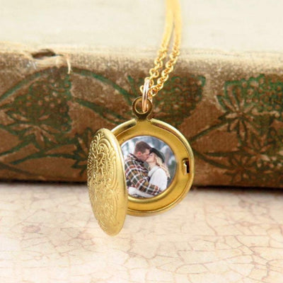 Petite Round Floral Locket